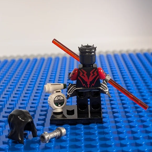 Star Wars Darth Maul with D-0 Droid Building Block Action Figure Clone Wars Sith - Picture 3 of 7